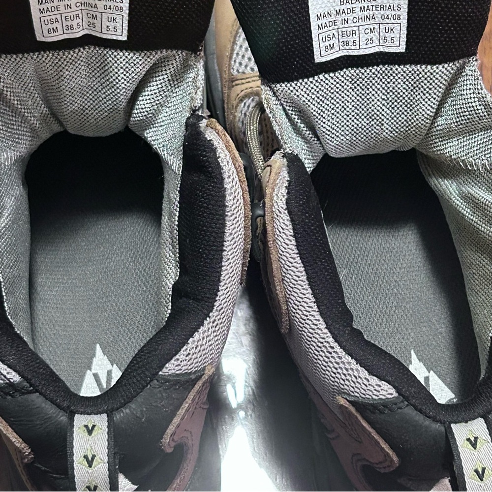 Vasque Breeze GTX Vibram Women Waterproof Hiking Trail Boots Size 8 Tan Gray - Picture 14 of 16